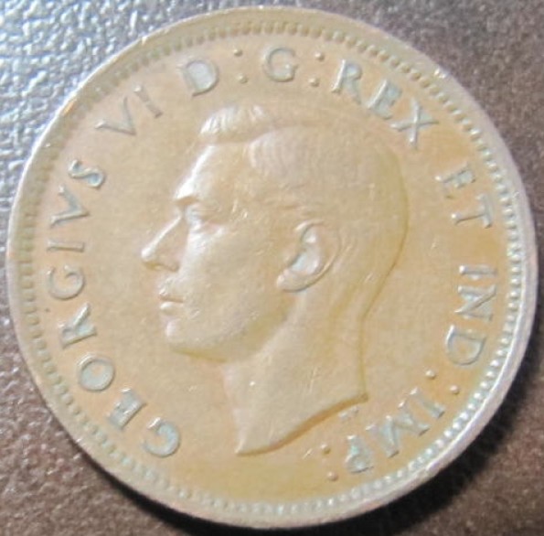 Canada-1941-1-Cent-Doubling-On-Date